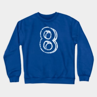 8 Fun Font - Distressed Crewneck Sweatshirt